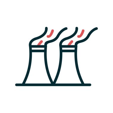  Hava kirliliği işareti. izole edilmiş sınır sembolü çizimi