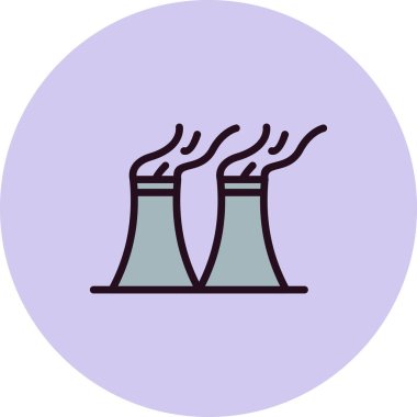  Hava kirliliği işareti. izole edilmiş sınır sembolü çizimi