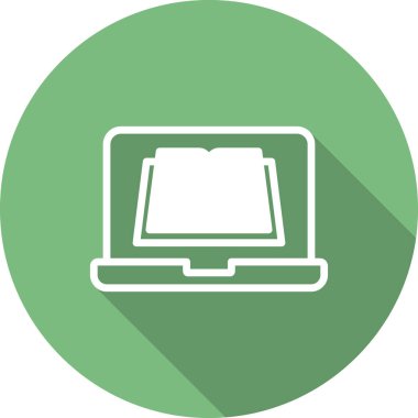 Çevrimiçi Öğrenme simgesi, vektör illüstrasyonu