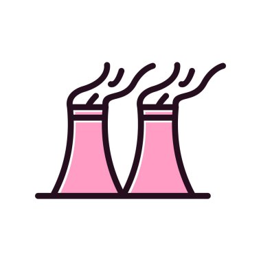  Hava kirliliği işareti. izole edilmiş sınır sembolü çizimi