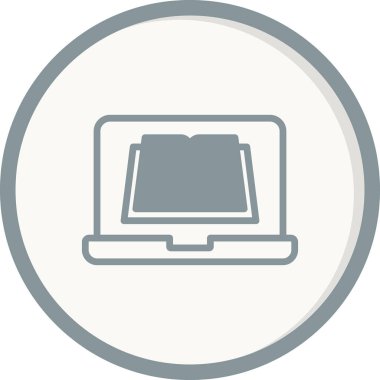 Çevrimiçi Öğrenme simgesi, vektör illüstrasyonu