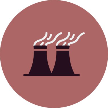  Hava kirliliği işareti. izole edilmiş sınır sembolü çizimi