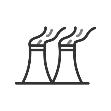  Hava kirliliği işareti. izole edilmiş sınır sembolü çizimi