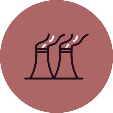  Hava kirliliği işareti. izole edilmiş sınır sembolü çizimi