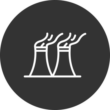  Hava kirliliği işareti. izole edilmiş sınır sembolü çizimi