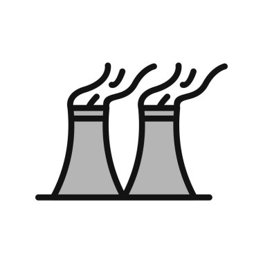  Hava kirliliği işareti. izole edilmiş sınır sembolü çizimi