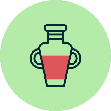 Amforo simgesi vektör illüstrasyon grafik tasarımı