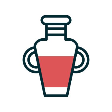 Amforo simgesi vektör illüstrasyon grafik tasarımı