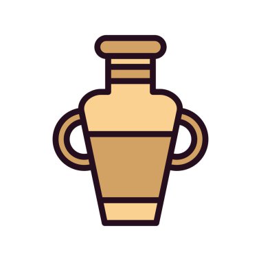 Amforo simgesi vektör illüstrasyon grafik tasarımı