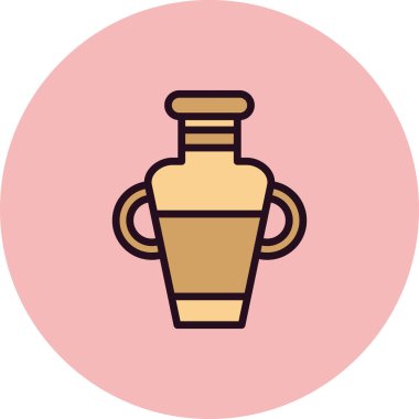 Amforo simgesi vektör illüstrasyon grafik tasarımı