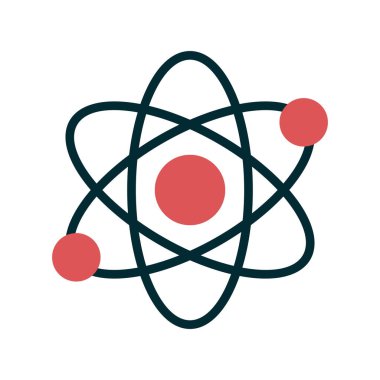 atom ağ ikonu vektör illüstrasyonu  