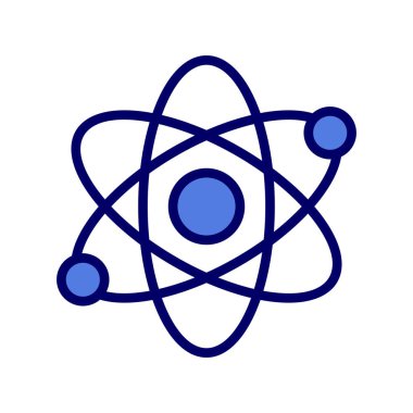 atom ağ ikonu vektör illüstrasyonu  