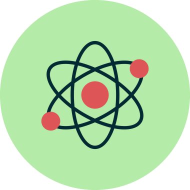 atom ağ ikonu vektör illüstrasyonu  