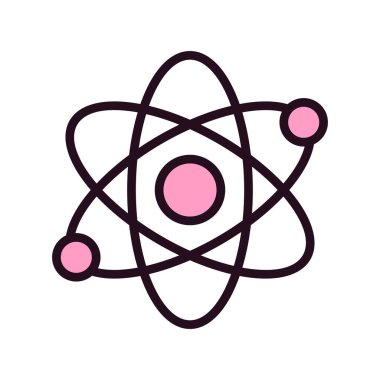 atom ağ ikonu vektör illüstrasyonu  