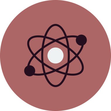 atom ağ ikonu vektör illüstrasyonu  