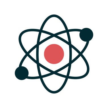 atom ağ ikonu vektör illüstrasyonu  