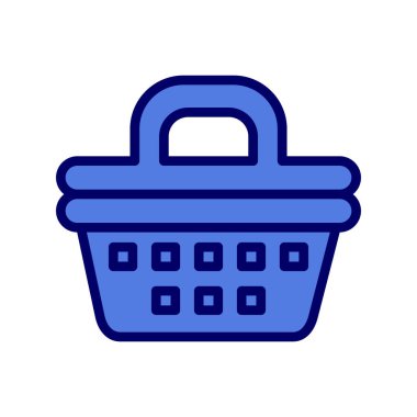 Piknik Sepeti çizgi vektör simgesi