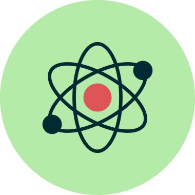 atom ağ ikonu vektör illüstrasyonu  