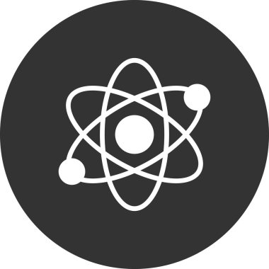 atom ağ ikonu vektör illüstrasyonu  