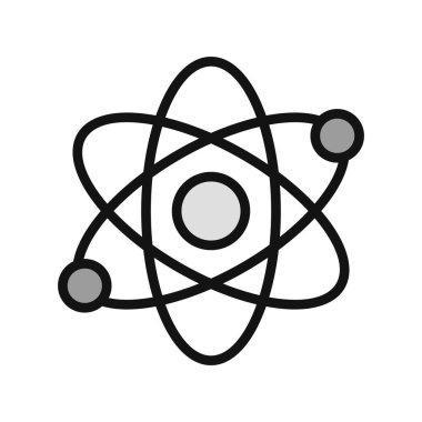 atom ağ ikonu vektör illüstrasyonu  