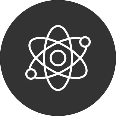 atom ağ ikonu vektör illüstrasyonu  