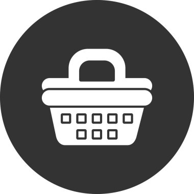 Piknik Sepeti çizgi vektör simgesi