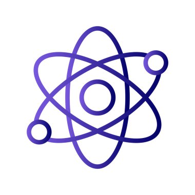 atom ağ ikonu vektör illüstrasyonu  