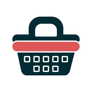 Piknik Sepeti çizgi vektör simgesi