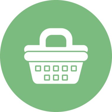 Piknik Sepeti çizgi vektör simgesi