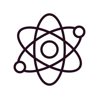 atom ağ ikonu vektör illüstrasyonu  