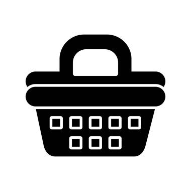 Piknik Sepeti çizgi vektör simgesi