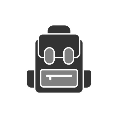 Bagpack icon, vector illustration
