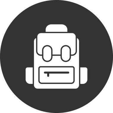 Çanta simgesi, vektör illüstrasyonu