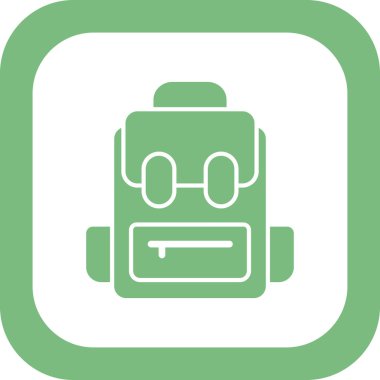 Çanta simgesi, vektör illüstrasyonu