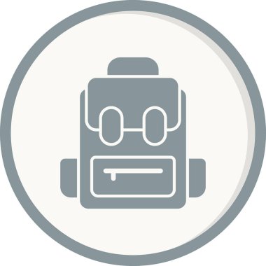 Çanta simgesi, vektör illüstrasyonu