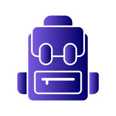 Çanta simgesi, vektör illüstrasyonu