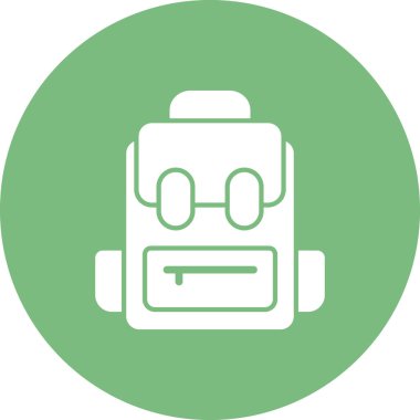 Çanta simgesi, vektör illüstrasyonu