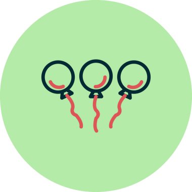 Balon simgesinin vektör illüstrasyonu