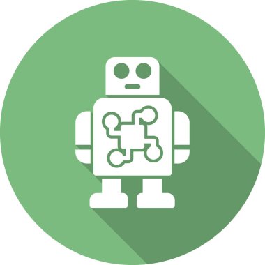 robot icon simple vector illustration