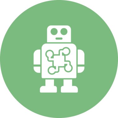 robot icon simple vector illustration