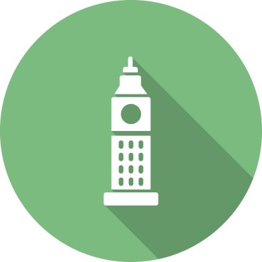 Big Ben, bina mimarisi, vektör illüstrasyon simgesi