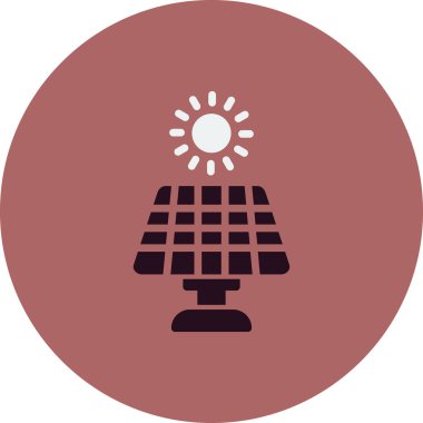 solar panel vektör simgesi