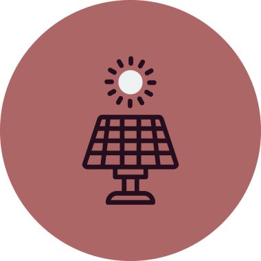 solar panel vektör simgesi