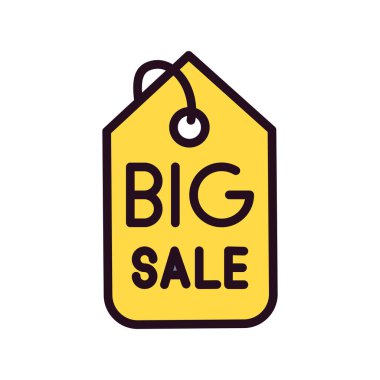 satış etiketi vektör illüstrasyonu 