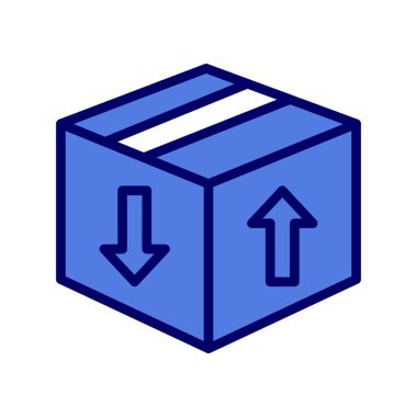 Kutu Simgesinin Vektör illüstrasyonu 