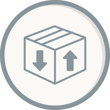 Kutu Simgesinin Vektör illüstrasyonu 