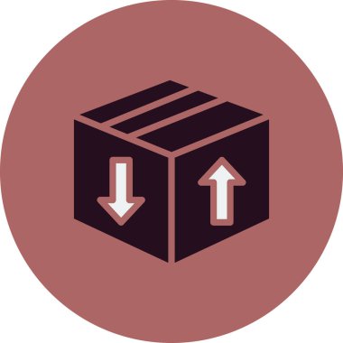 Kutu Simgesinin Vektör illüstrasyonu 