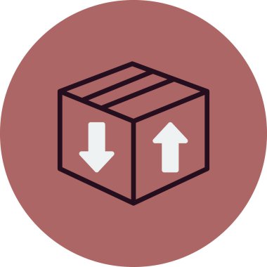 Kutu Simgesinin Vektör illüstrasyonu 