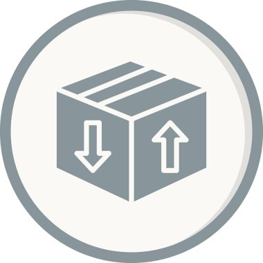 Kutu Simgesinin Vektör illüstrasyonu 