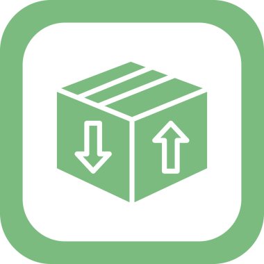 Kutu Simgesinin Vektör illüstrasyonu 